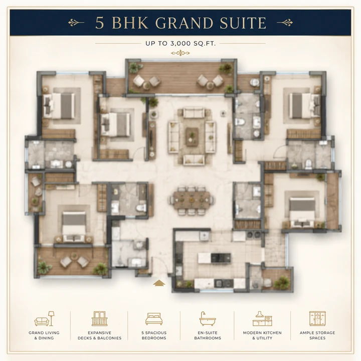 Prestige Avon 5 BHK Grand Suite floor plan layout Prestige Avon 5 BHK Grand Suite floor plan layout